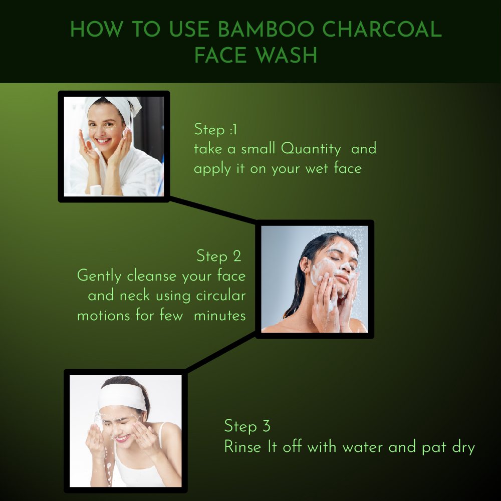 Bamboo Charcoal Face Wash (200ml)